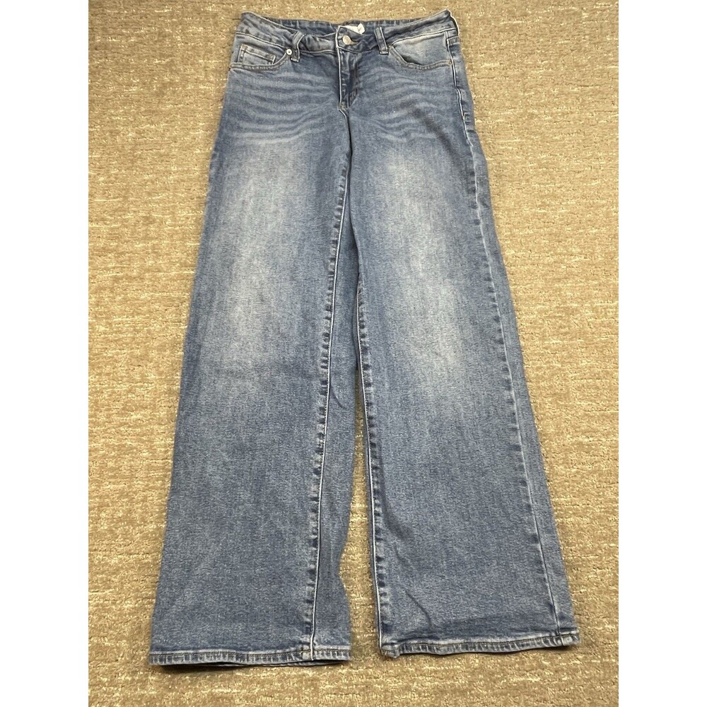 Women’s S.O.N.G Denim Blue Jeans Wide Leg Loose Fit Mom 5 / 27